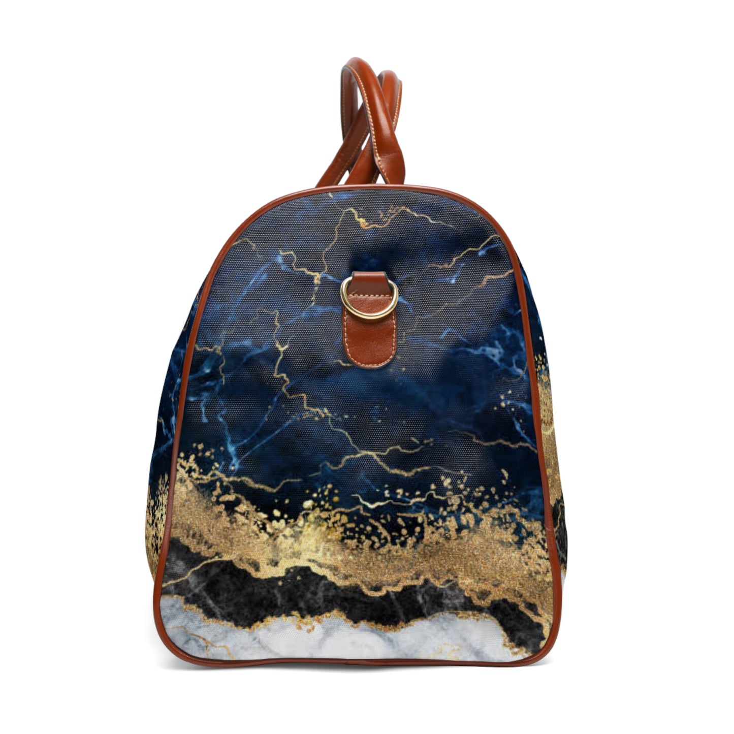 8xquiZit Tri-color Blue, Gold, & White Travel Bag