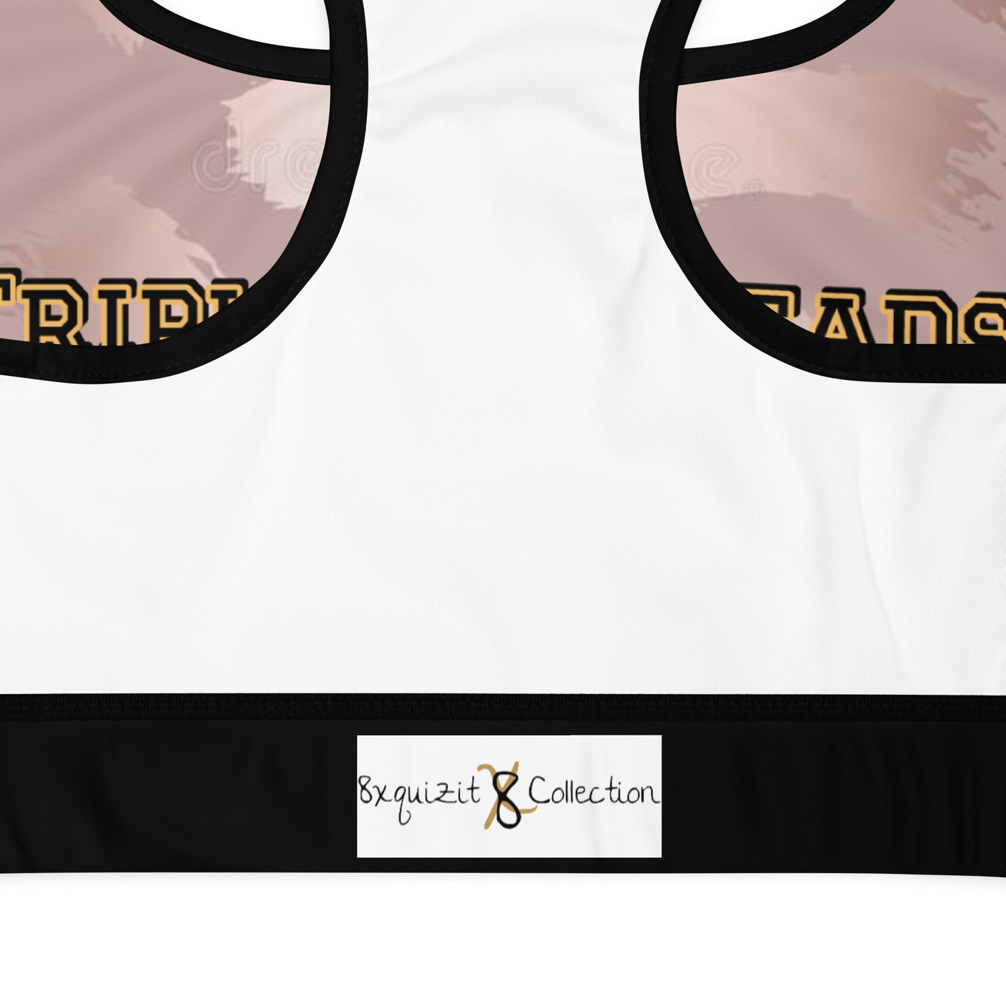 8xquiZit Collection T8T Pynk Slaymingo Marble Padded Sports Bra