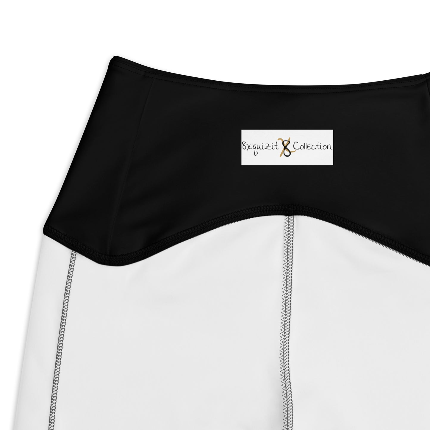 8xquiZit Collection - Women's Manifestation Pynk N Turq Jungle Luv Crossover Leggings with Pockets