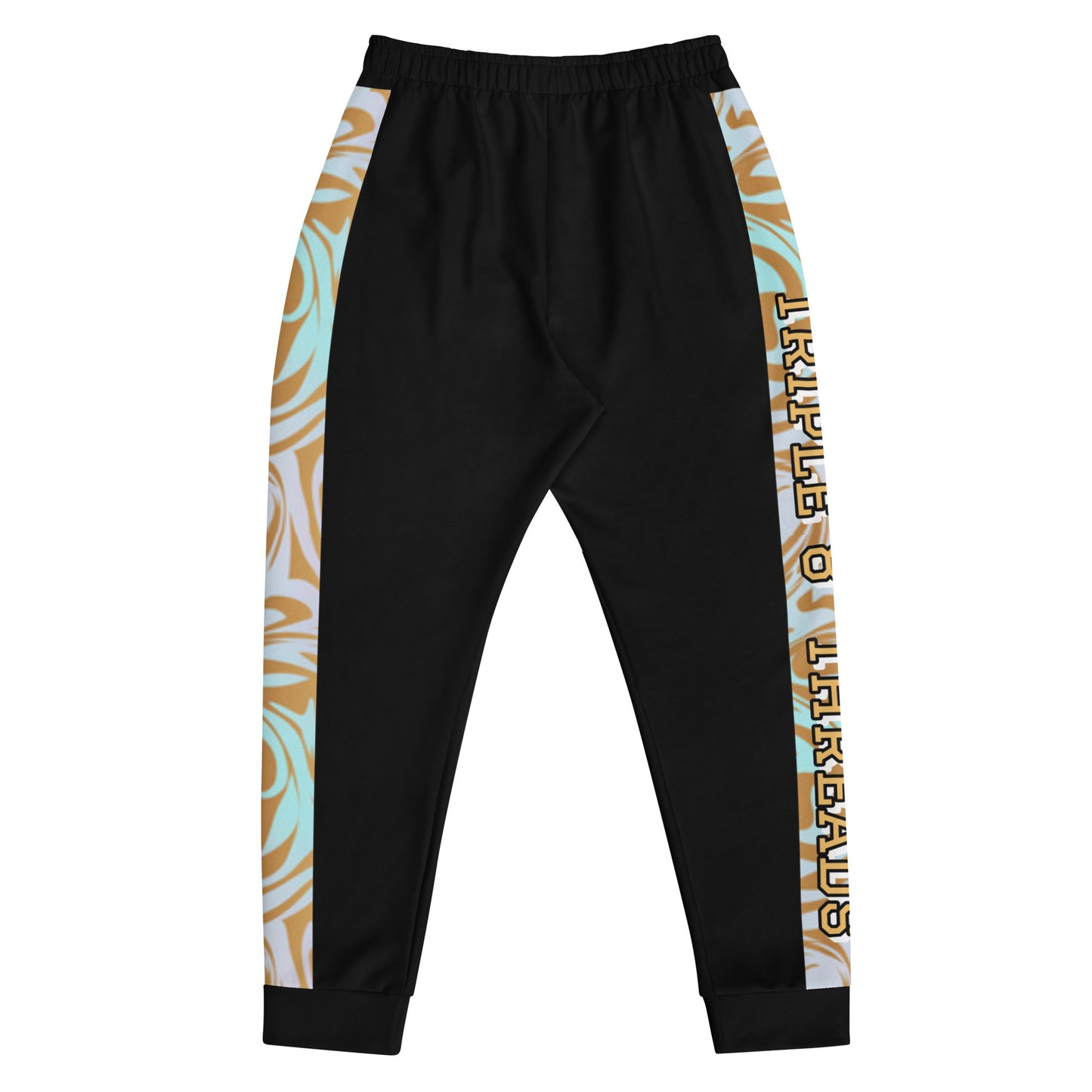 8xquiZit Collection T8T Pynk N Turq Jungle Luv Men's Joggers -Black
