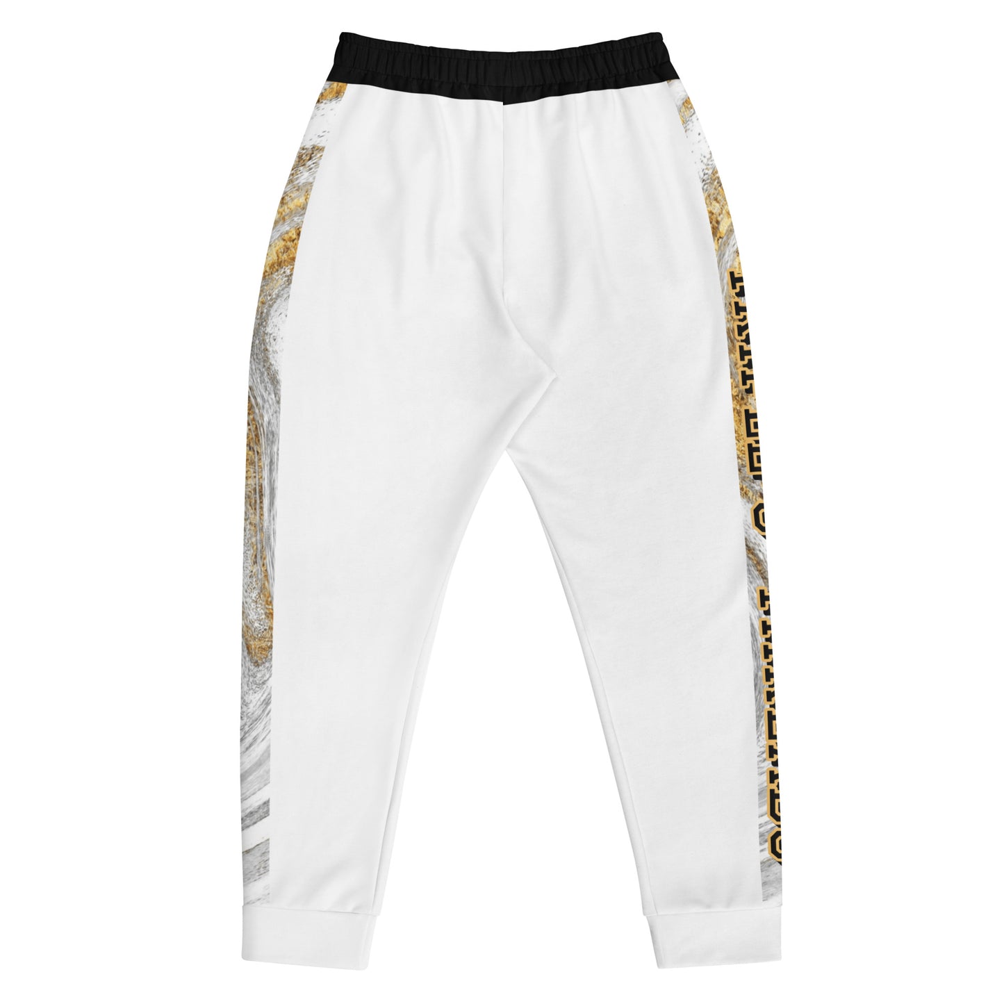 8xquiZit Collection T8T White Marble Men's Joggers - White