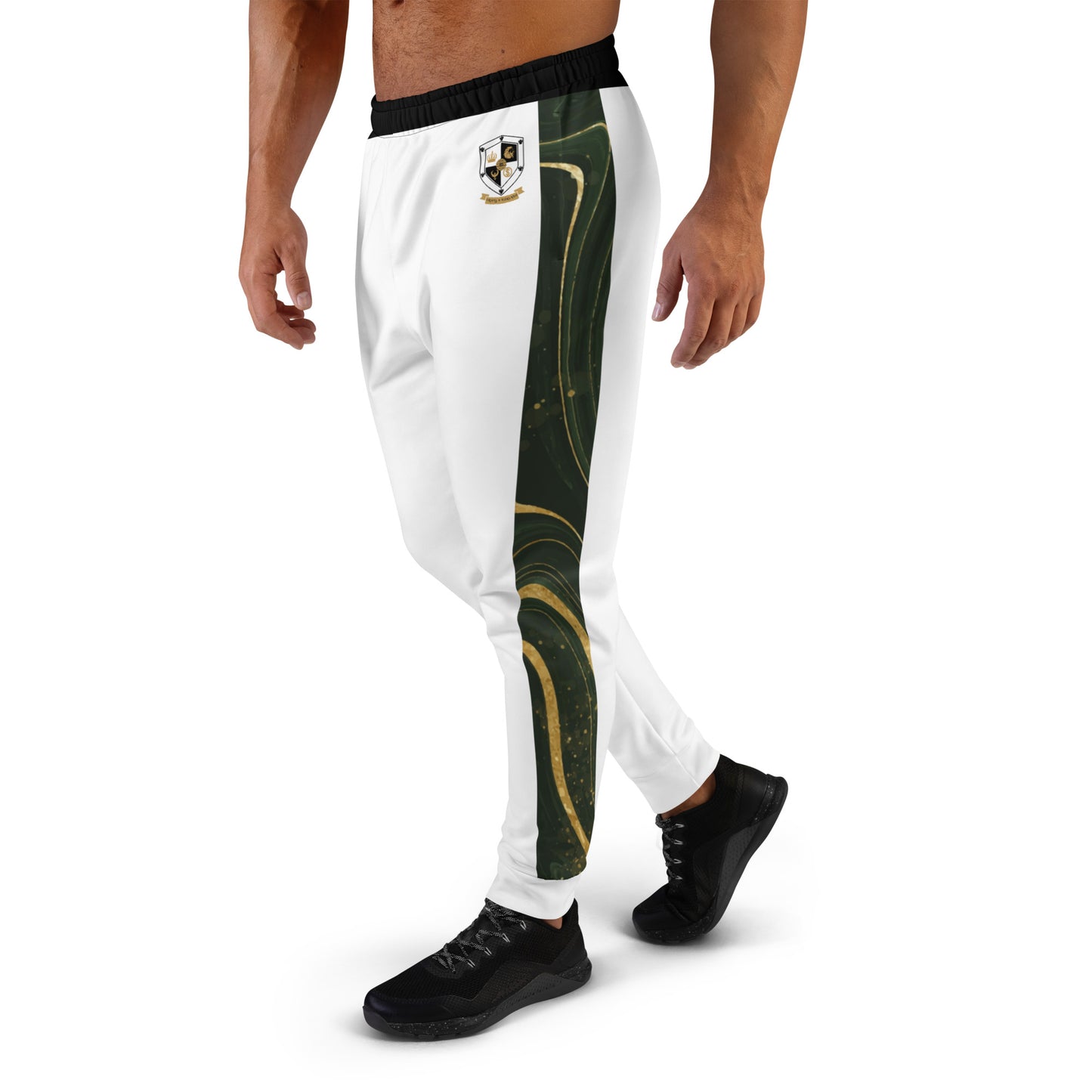 8xquiZit Collection T8T Green Luxury Men's Joggers - White