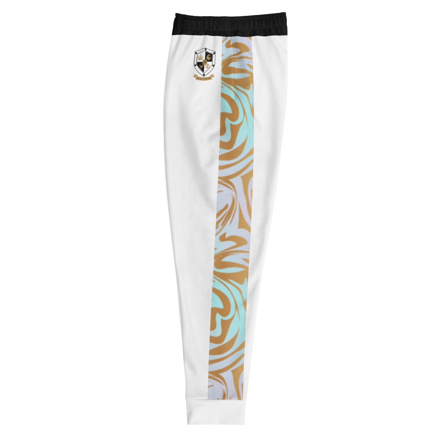 8xquiZit Collection T8T Pynk N Turq Jungle Luv Men's Joggers - White