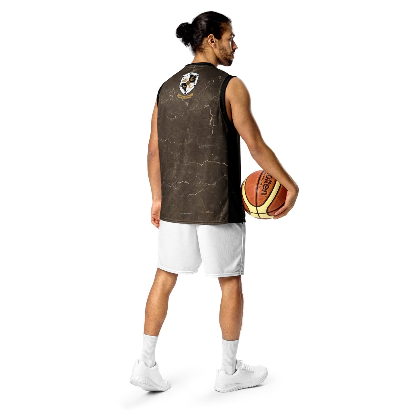 8xquiZit Collection - Marble Coco-cured Unisex Basketball Jersey