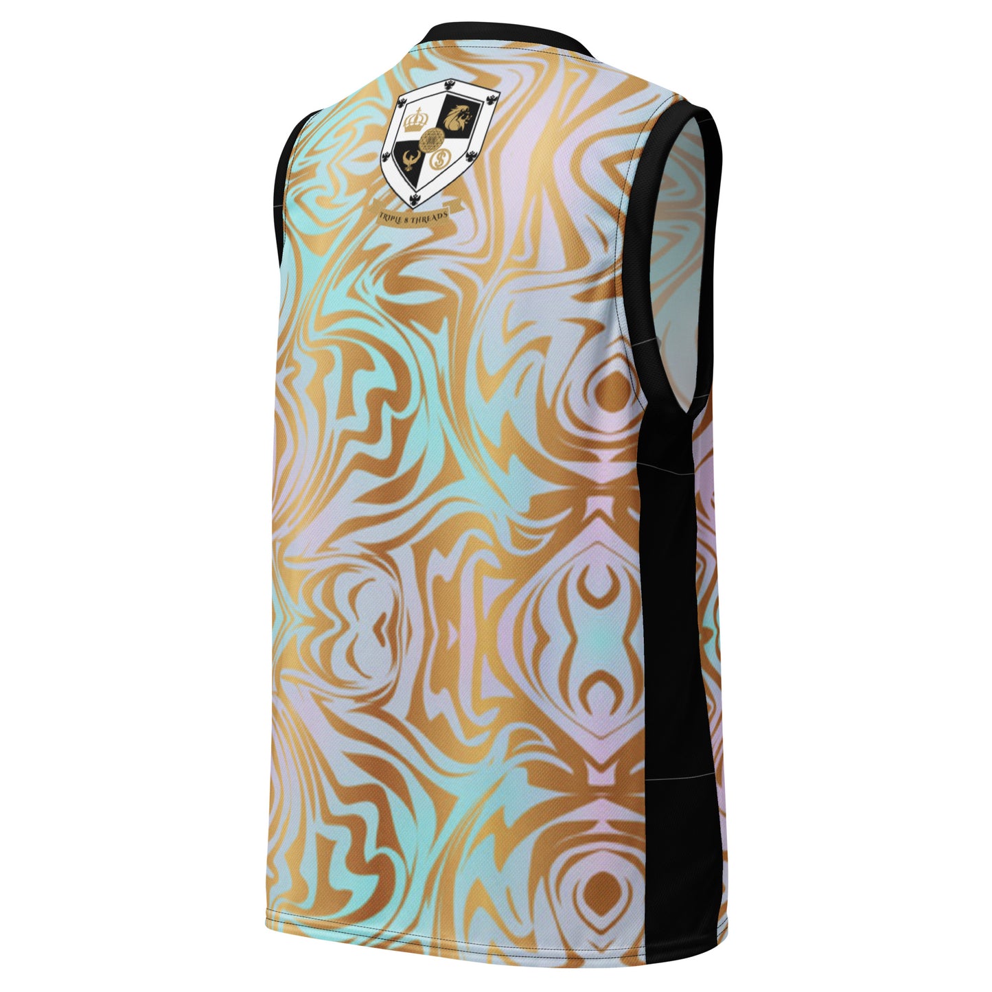 8xquiZit Collection T8T Pynk N Turq Jungle Luv Unisex Basketball Jersey