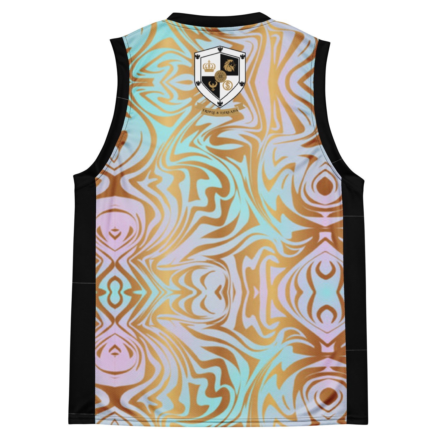 8xquiZit Collection T8T Pynk N Turq Jungle Luv Unisex Basketball Jersey