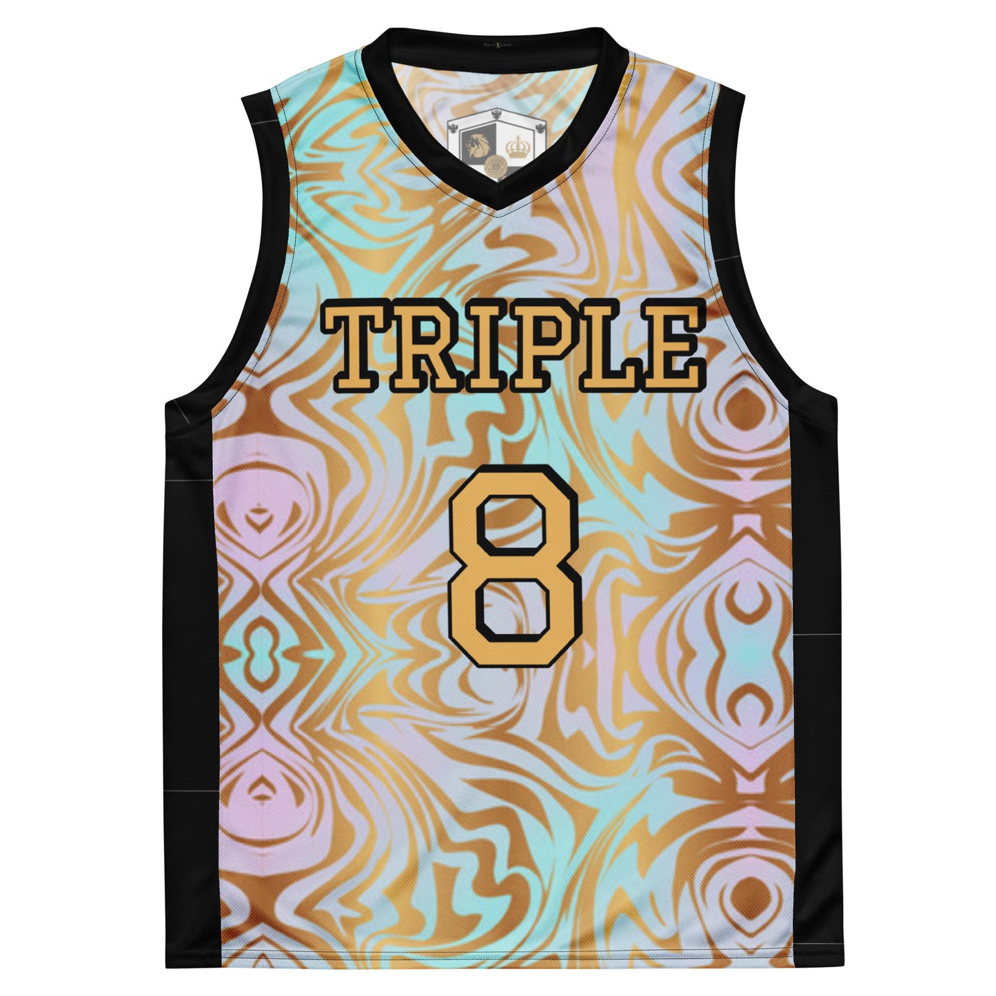 8xquiZit Collection T8T Pynk N Turq Jungle Luv Unisex Basketball Jersey