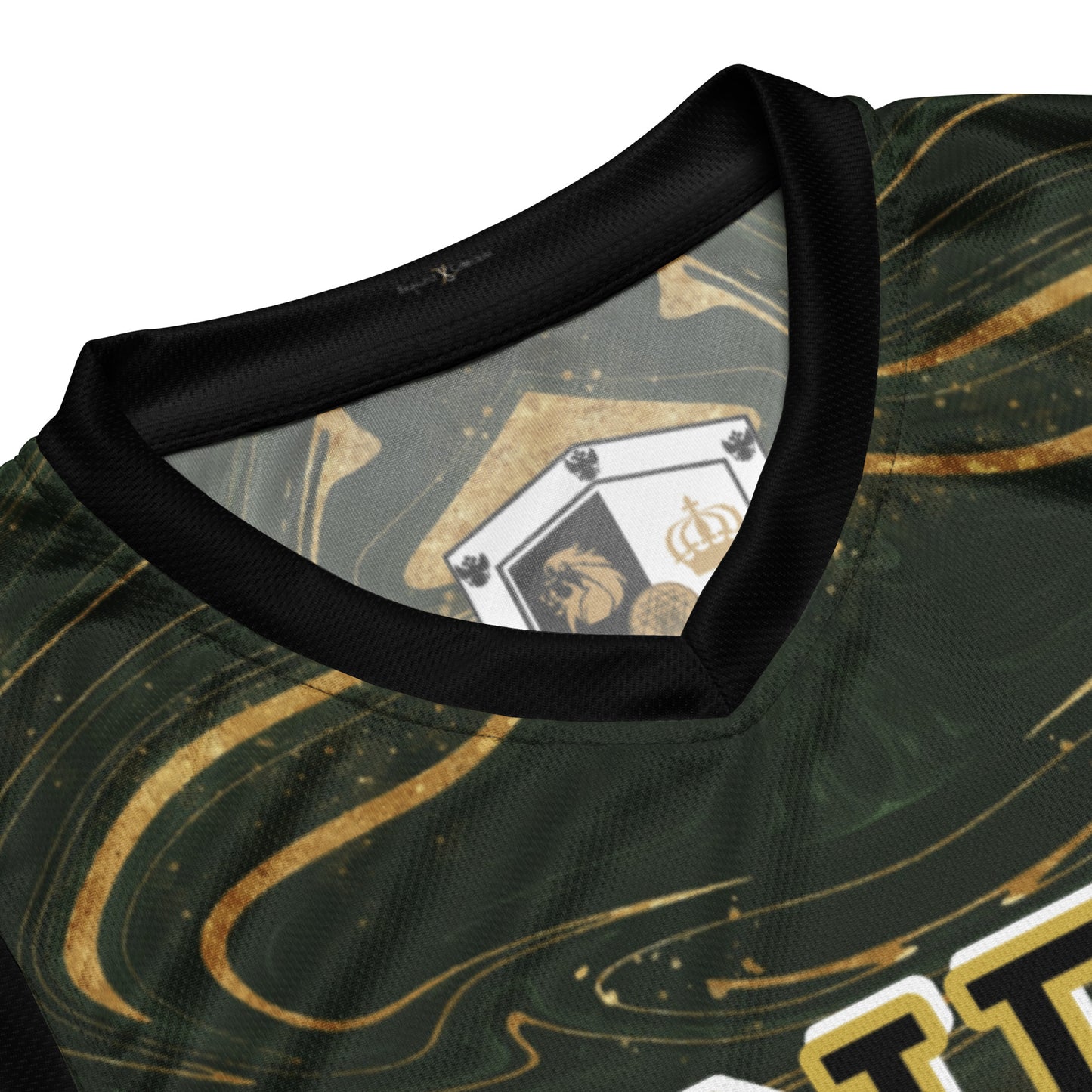 8xquiZit Collection - Green Luxury Marble Unisex Basketball Jersey