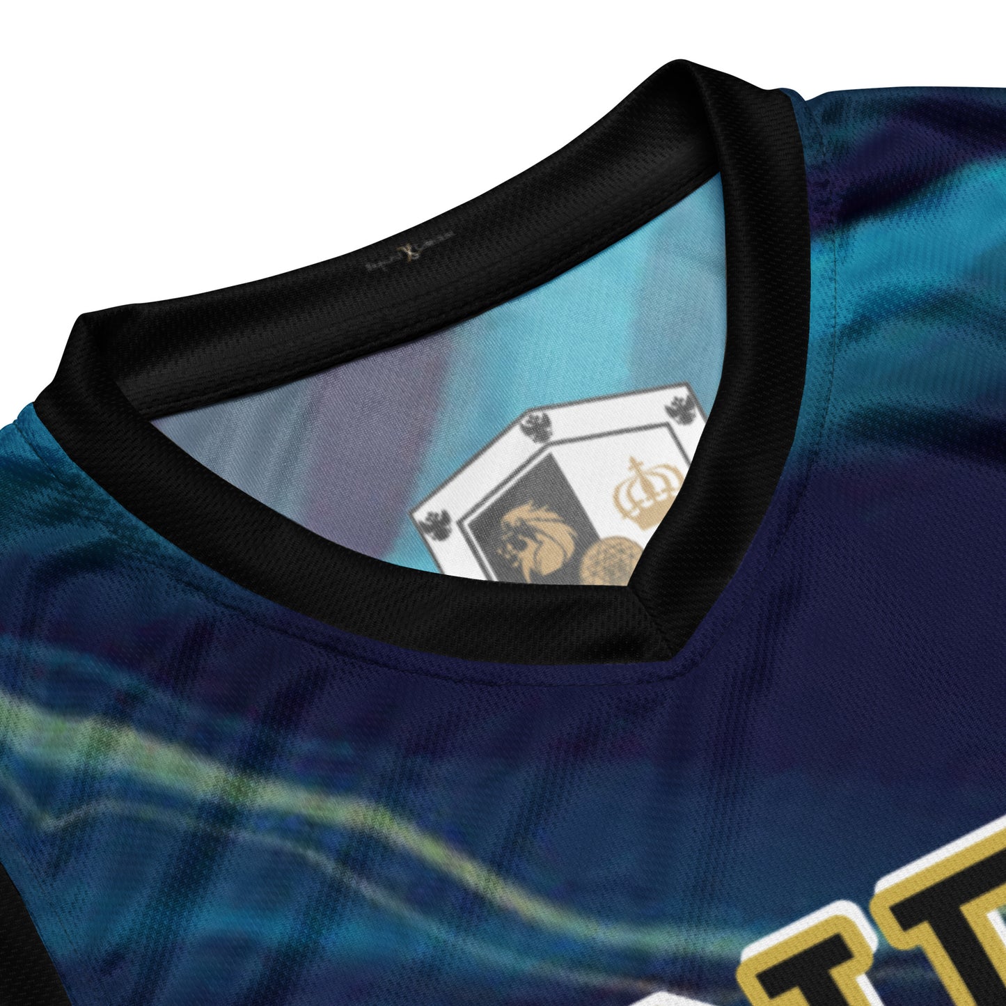 8xquiZit Collection - Ocean Viewz Blue Marble Unisex Basketball Jersey
