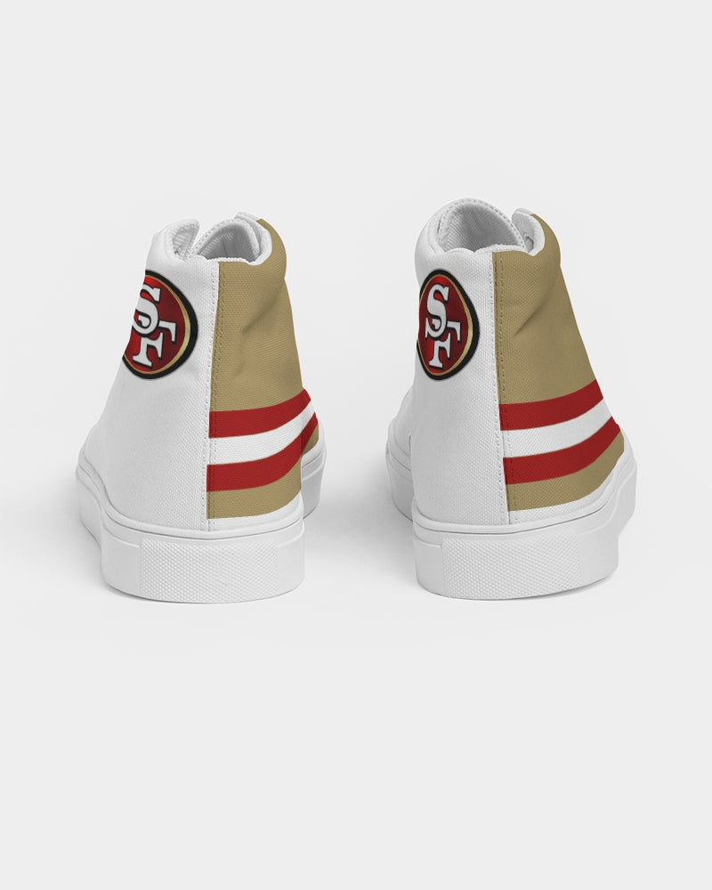 T8T Prosperity Shield - San Fran Strips Men's Hightop Canvas Shoe