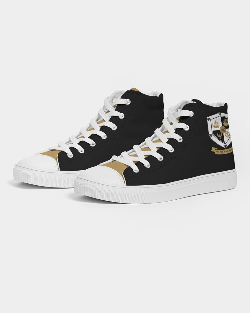 T8T Prosperity Shield - Black Men's Hightop Canvas Shoe