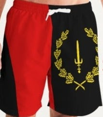 Black American Heritage Flag Men's Swim Trunk