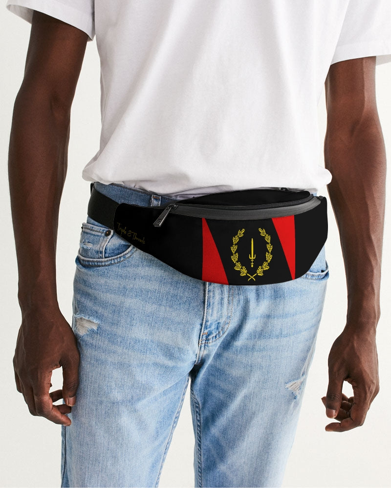Black American Heritage Flag Crossbody Sling Bag