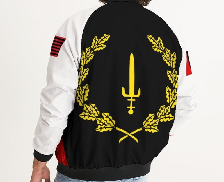 Black American Heritage Flag Men's Bomber Jacket