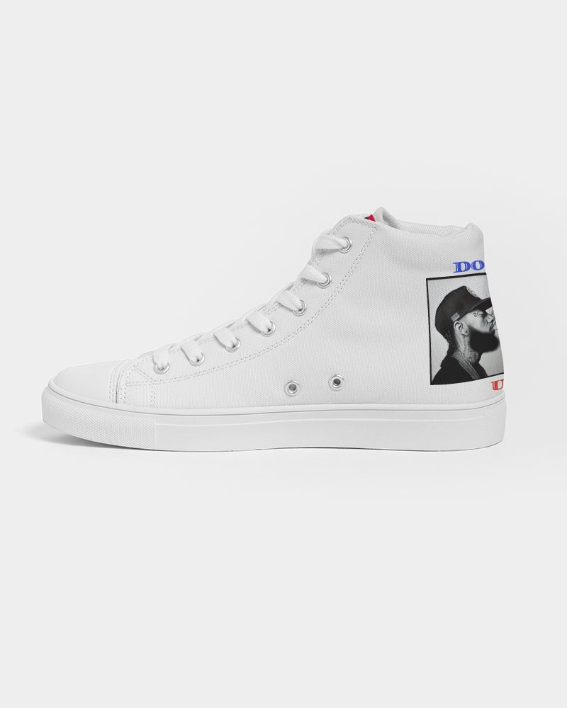 Double Up Nipsey Hussle Kicks Men's Hightop Canvas Shoe