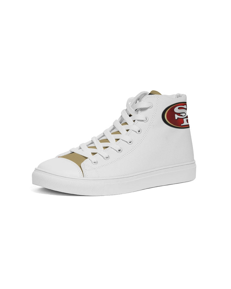 T8T Prosperity Shield - San Fran Strips Men's Hightop Canvas Shoe
