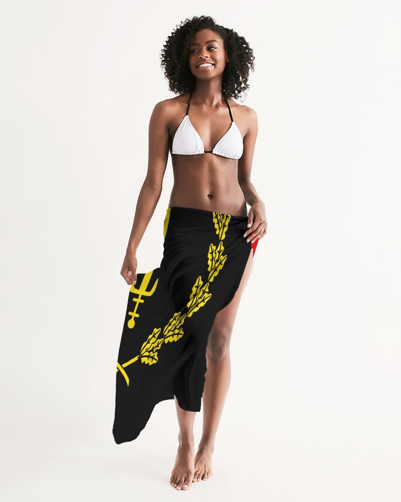 Black American Heritage Flag Swim Cover Up