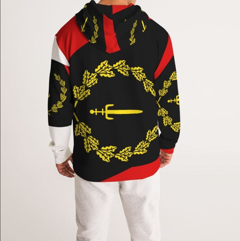 Black American Heritage Flag Men's Hoodie