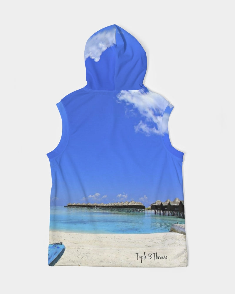 Beach Kayak Men's Premium Heavyweight Sleeveless Hoodie