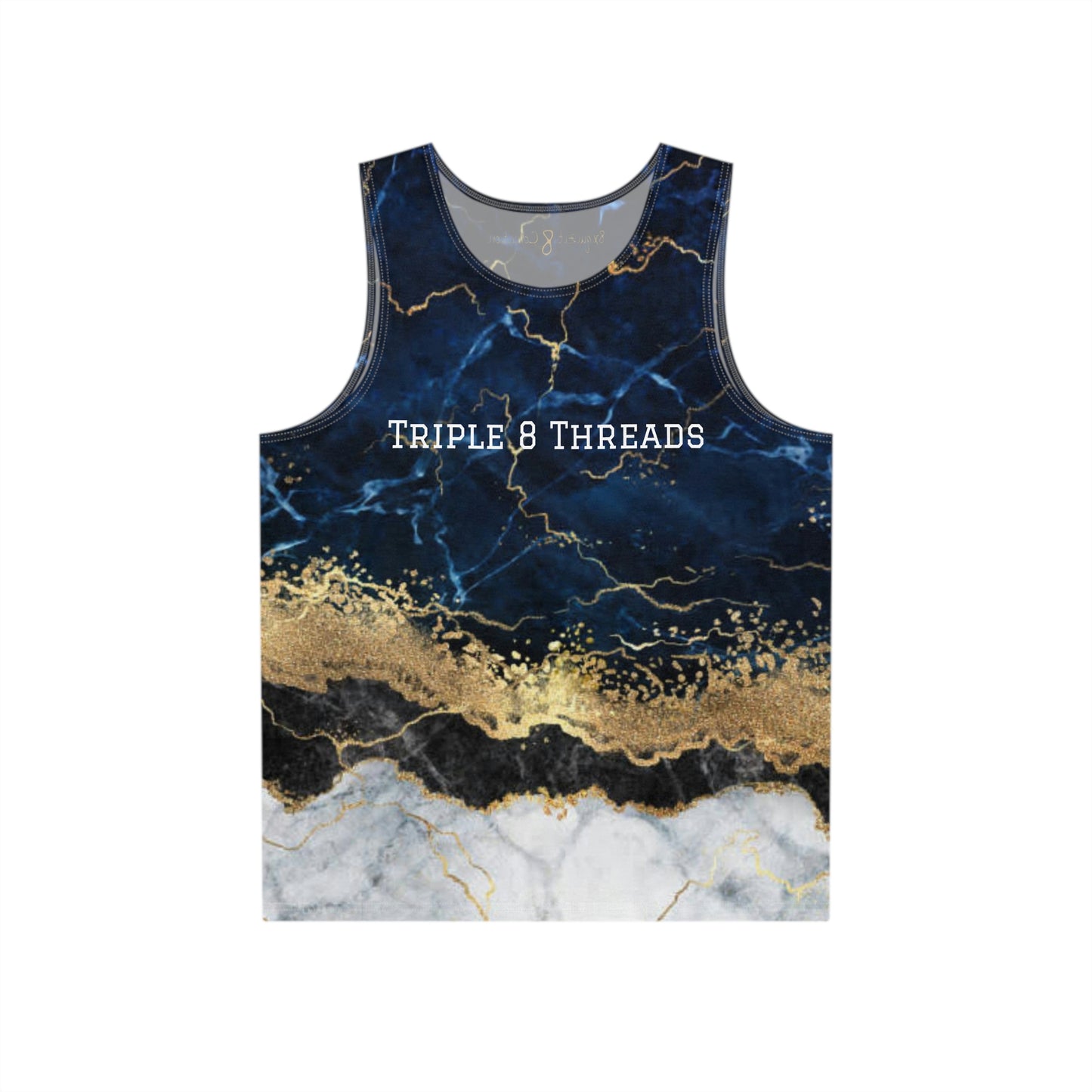 8xquiZit Collection - Tri-color Blue, Gold, & White Men's Tank