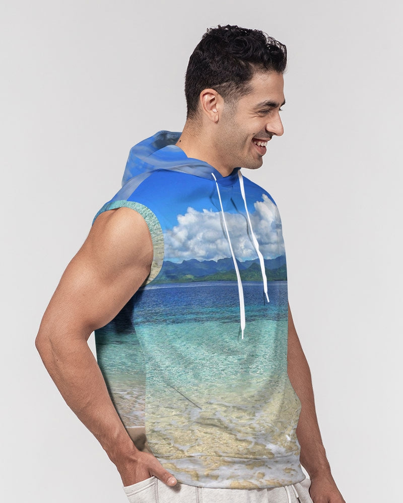 Beach 1 Men's Premium Heavyweight Sleeveless Hoodie