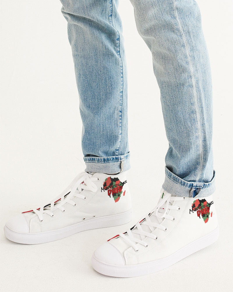 Motherland Drip Men's Hightop Canvas Shoe