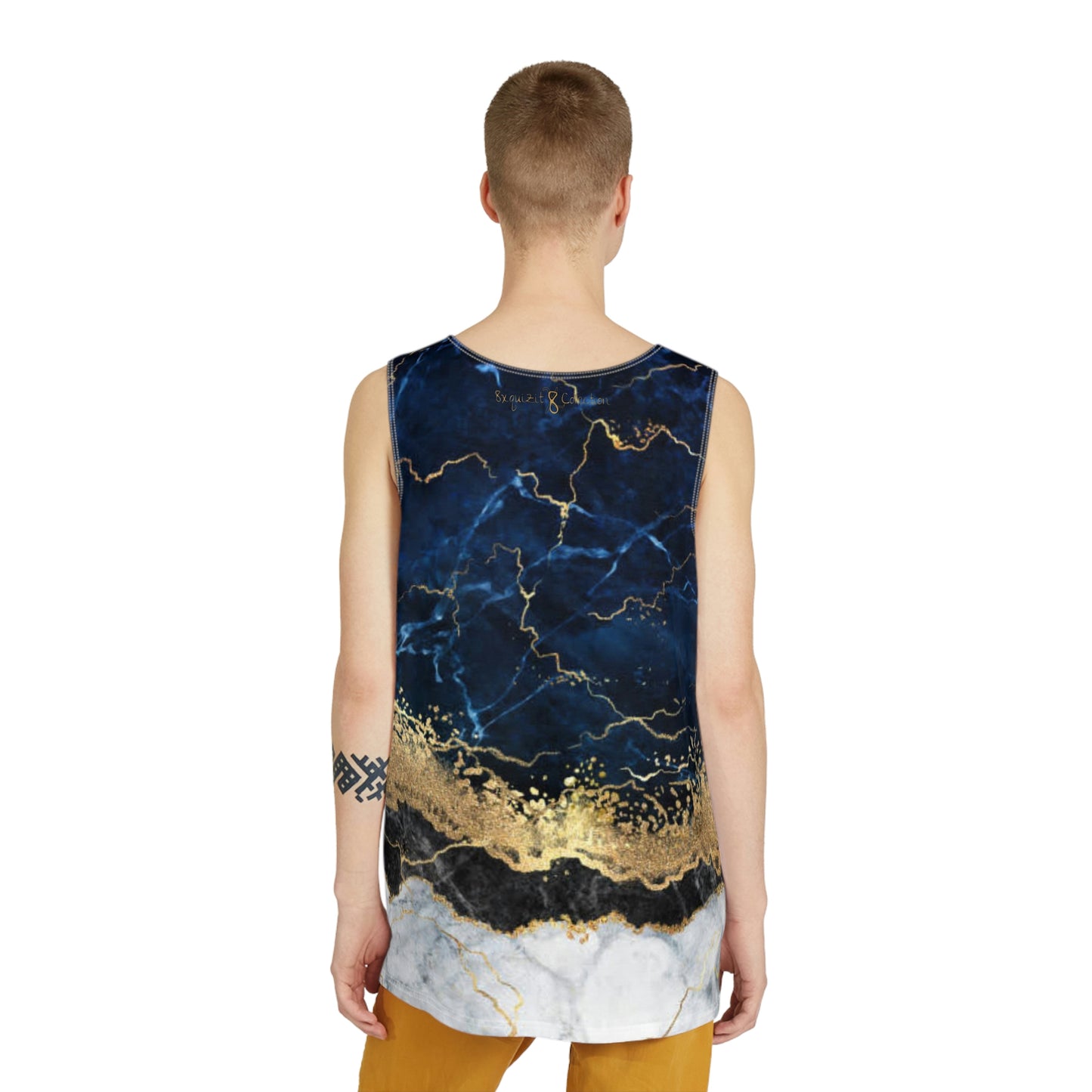 8xquiZit Collection - Tri-color Blue, Gold, & White Men's Tank