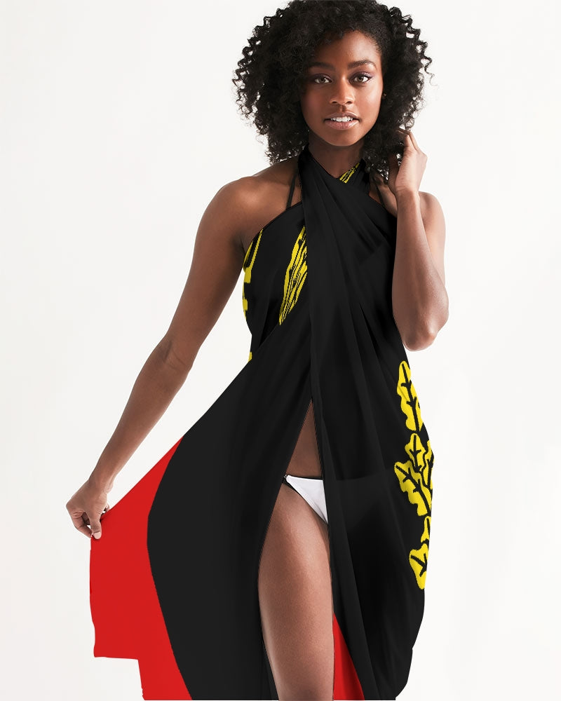 Black American Heritage Flag Swim Cover Up