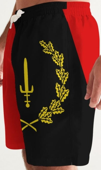Black American Heritage Flag Men's Swim Trunk