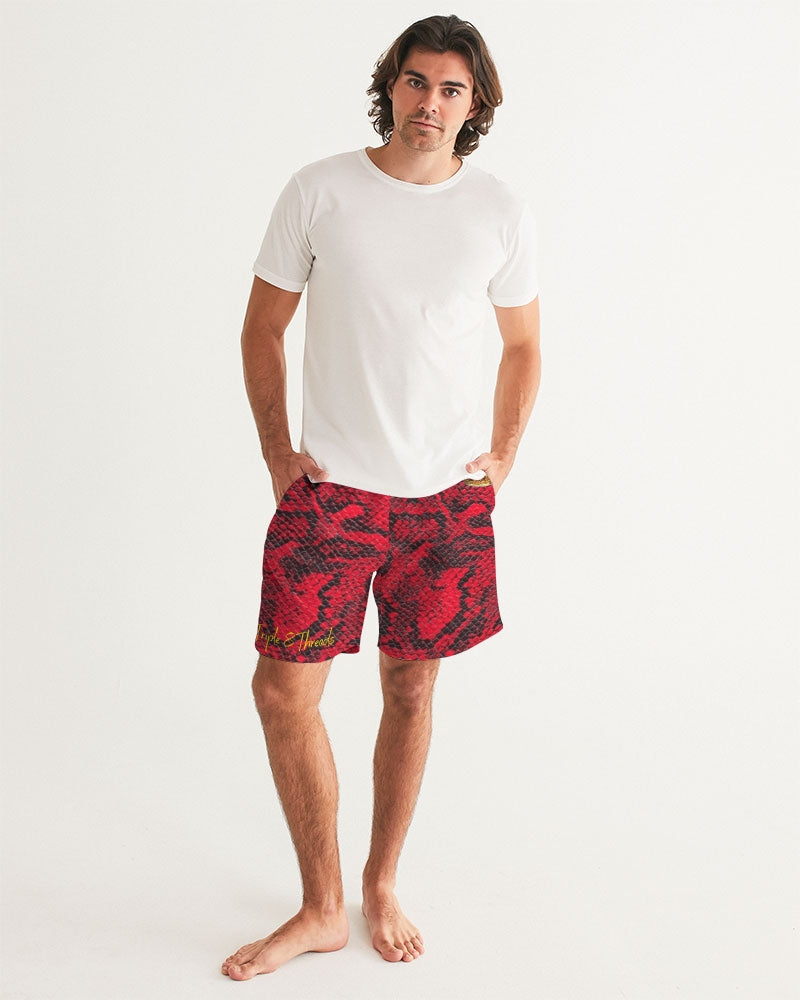 Red Snake Men's Swim Trunk
