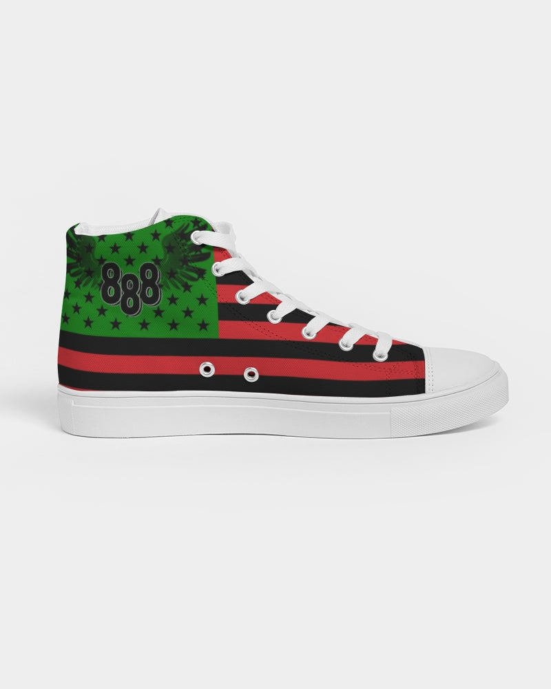 Motherland Drip Men's Hightop Canvas Shoe