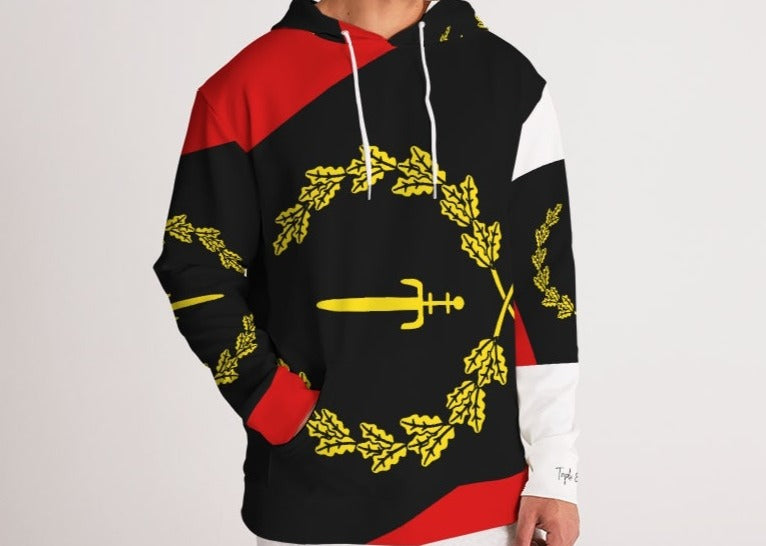 Black American Heritage Flag Men's Hoodie