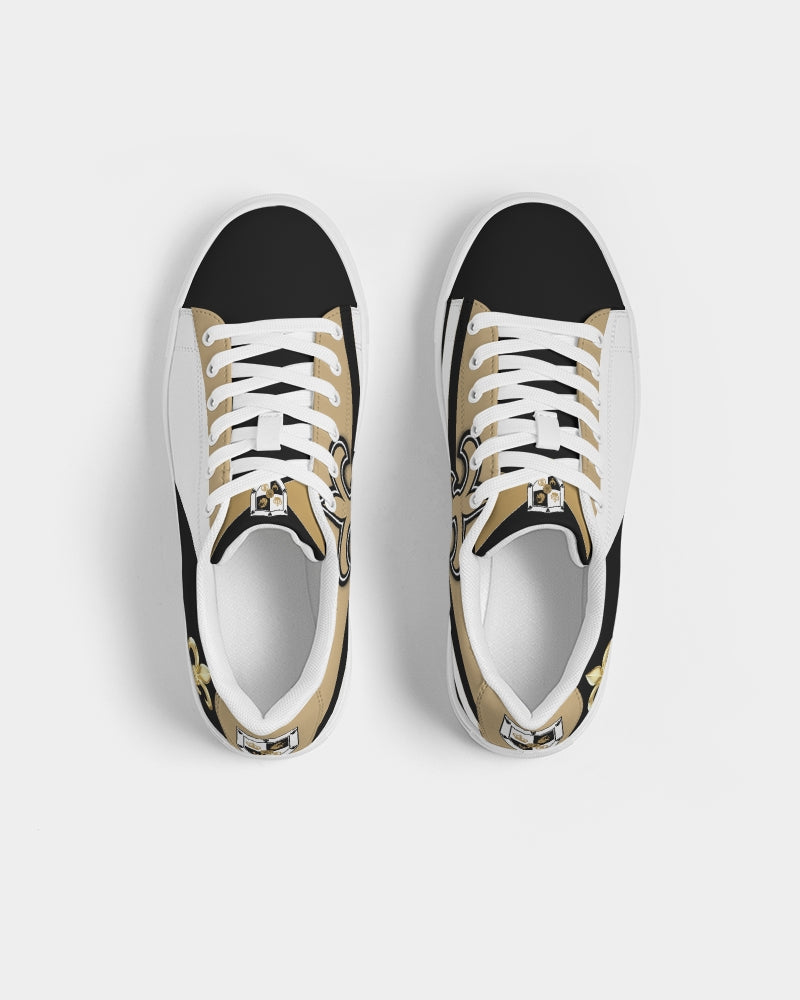 T8T Prosperity Shield - Fleur de Lis Saints Gold N Black Sneaker