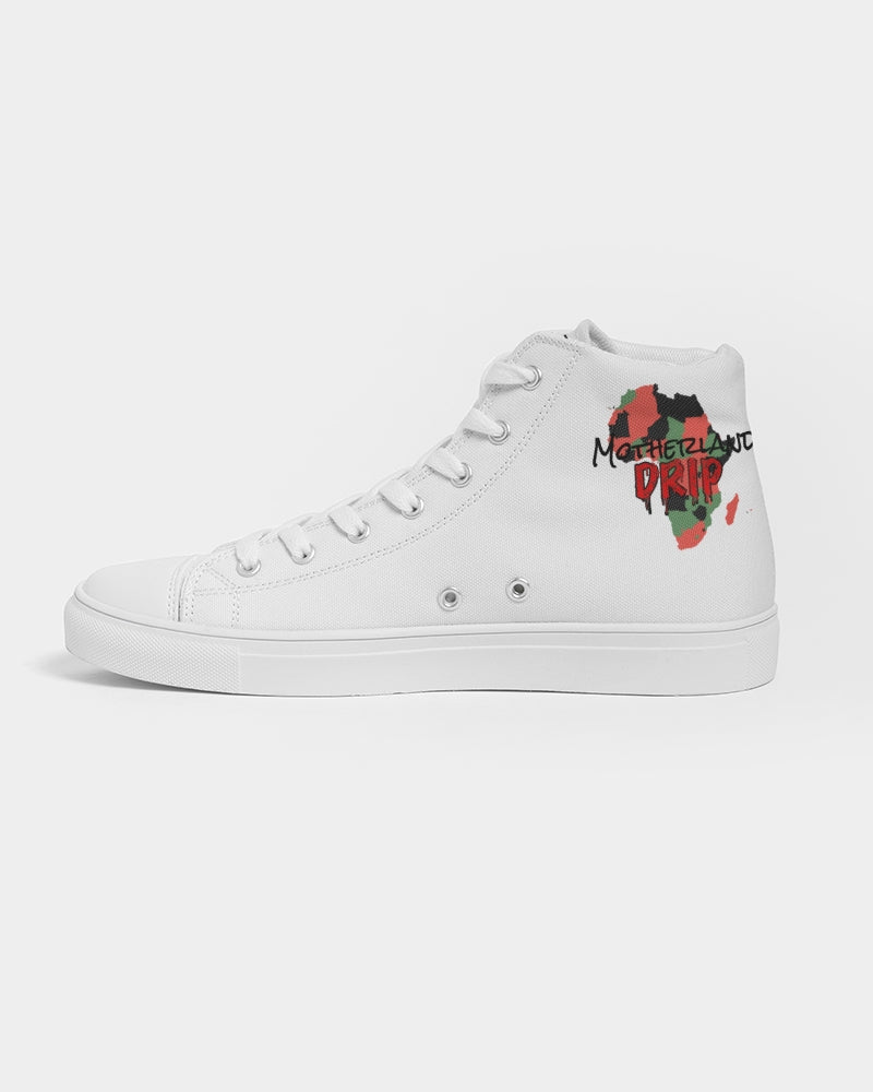 Motherland Drip Men's Hightop Canvas Shoe
