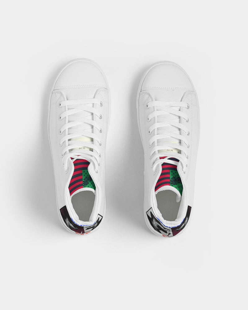 Double Up Nipsey Hussle Kicks Men's Hightop Canvas Shoe