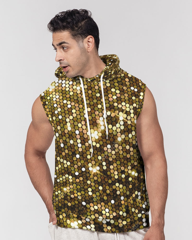 Gold Coruscate Men's Premium Heavyweight Sleeveless Hoodie
