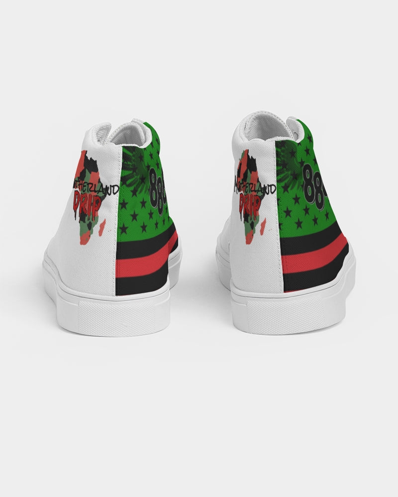 Motherland Drip Men's Hightop Canvas Shoe