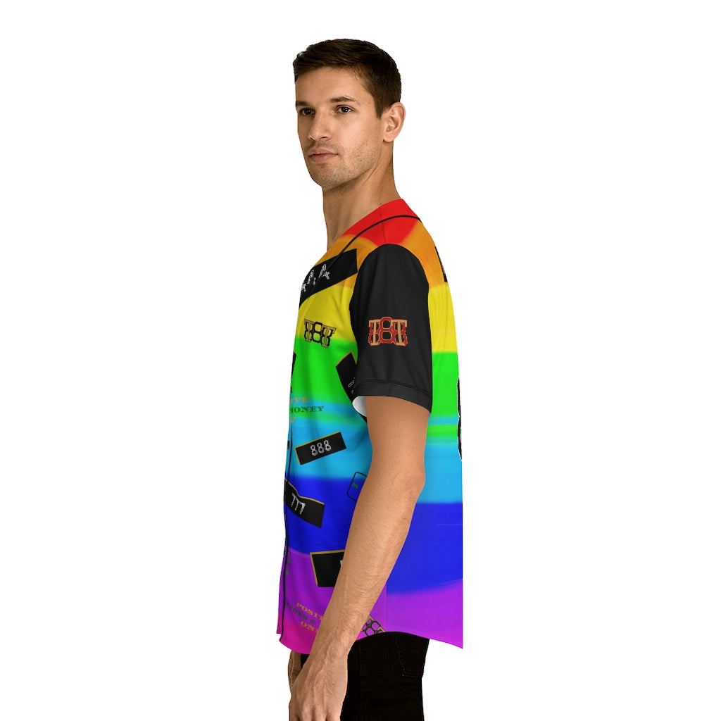 Pride 2022 Men's Rainbow Baseball Jersey