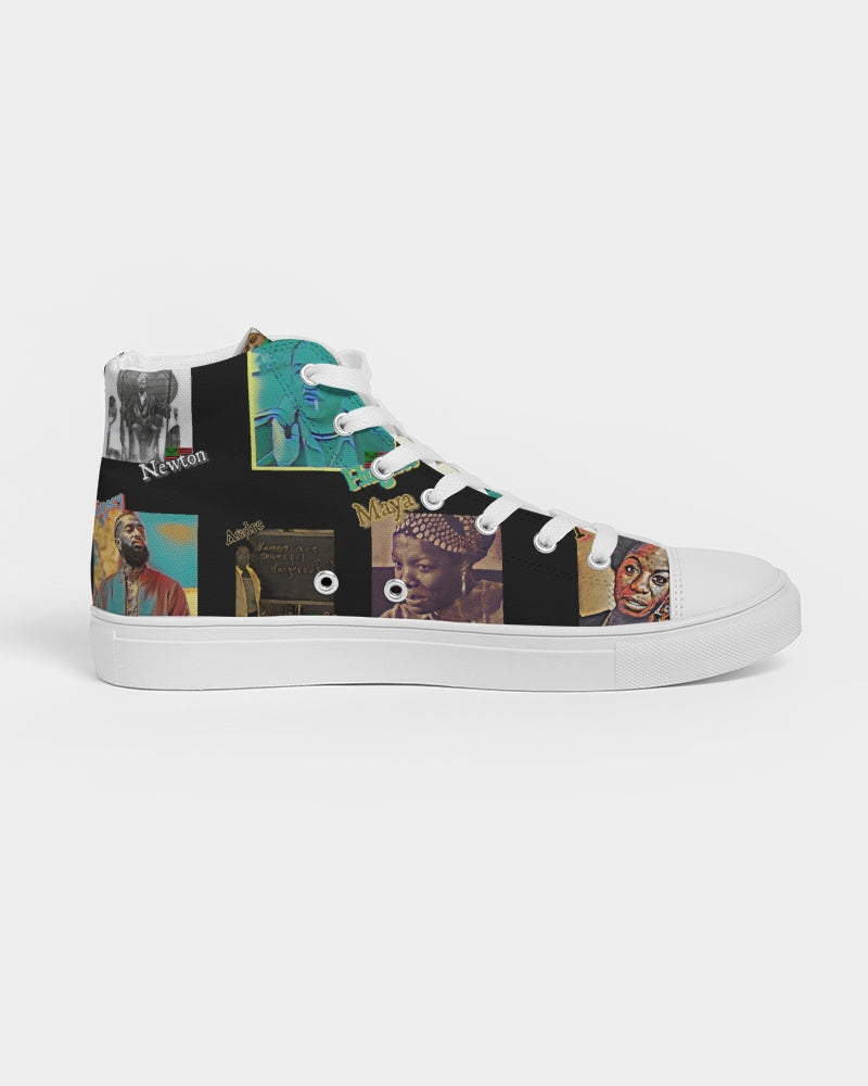 The Knowledge - Black Kicks Men's Hightop Canvas Shoe