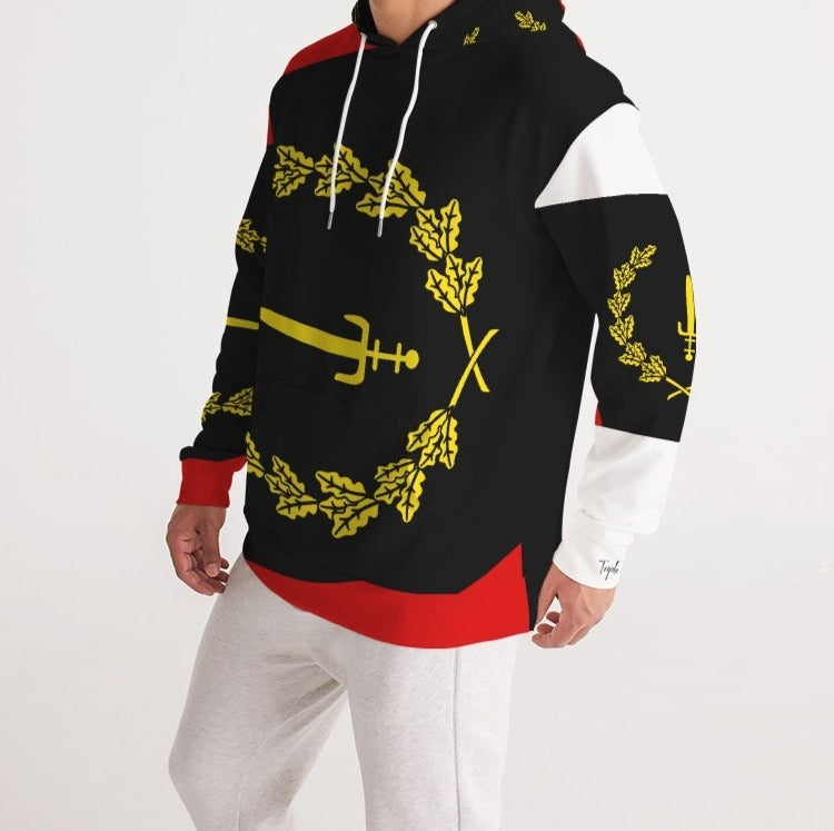 Black American Heritage Flag Men's Hoodie