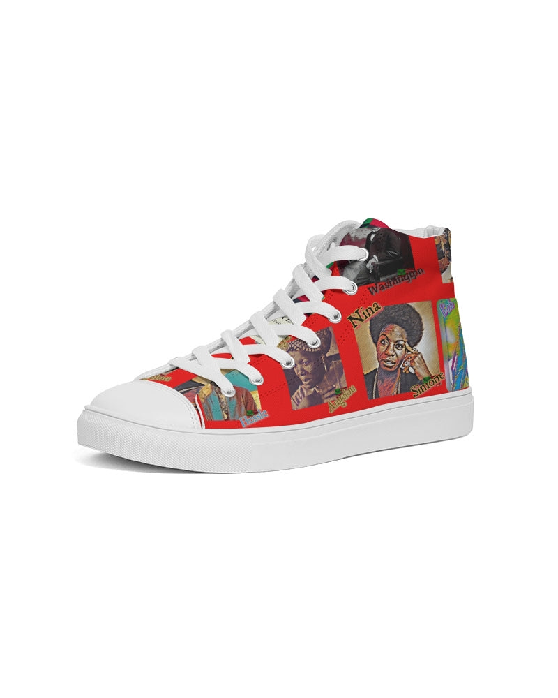 The Knowledge - Red Kicks Men's Hightop Canvas Shoe