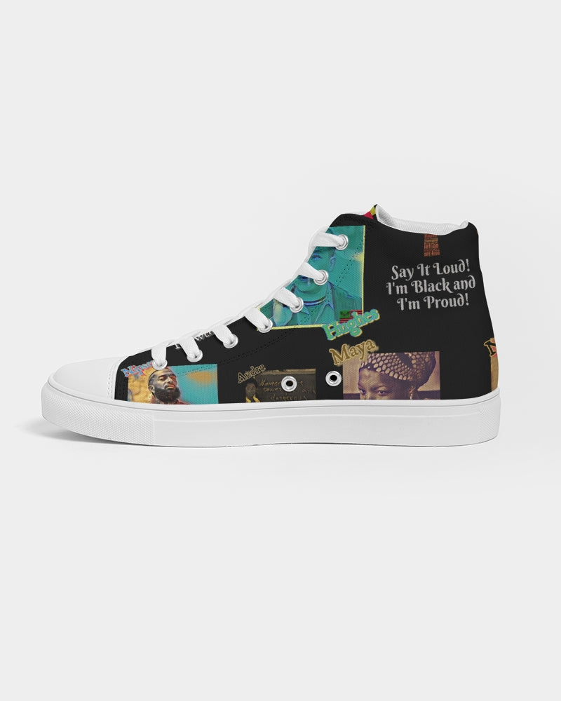The Knowledge - Black Kicks Men's Hightop Canvas Shoe