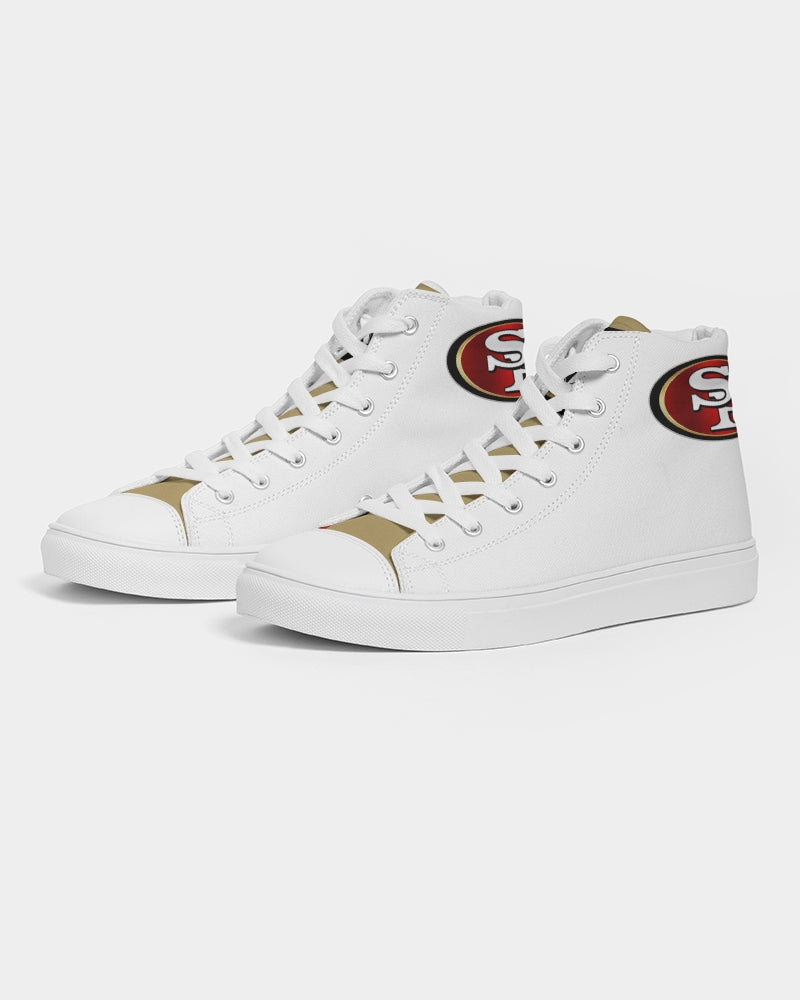 T8T Prosperity Shield - San Fran Strips Men's Hightop Canvas Shoe
