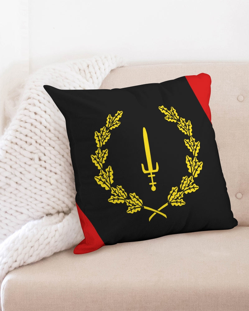Black American Heritage Flag Throw Pillow Case 20"x20"