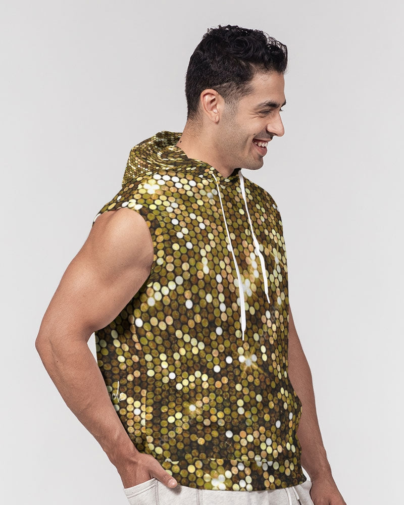 Gold Coruscate Men's Premium Heavyweight Sleeveless Hoodie