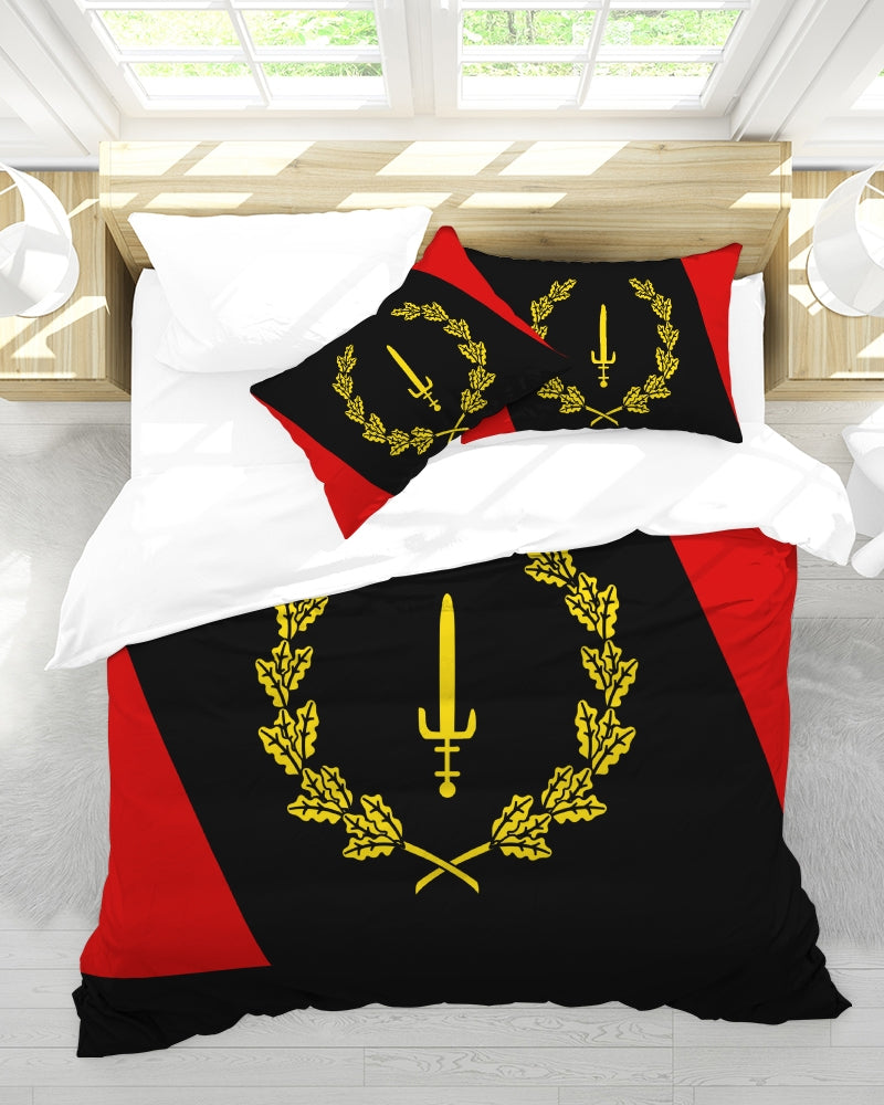 Black American Heritage Flag Queen Duvet Cover Set