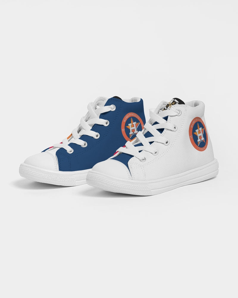 2X World Series Champs - Houston Astros!!! Kids Hightop Canvas Shoe