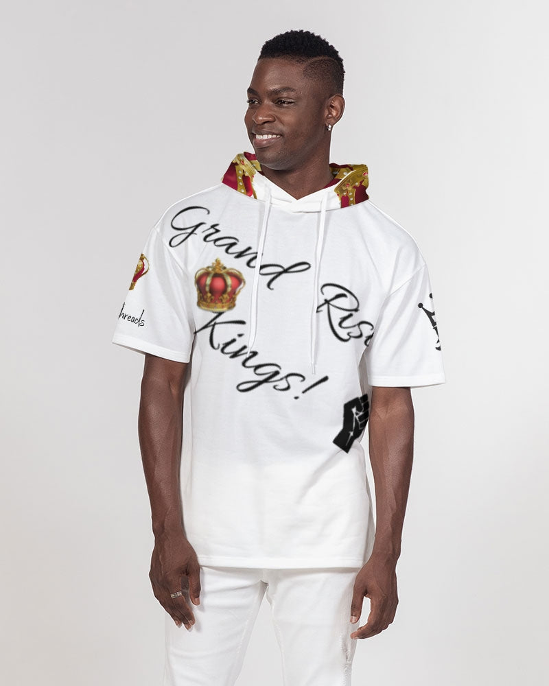 Grand Rising Kings Men's Premium Heavyweight Short Sleeve Hoodie