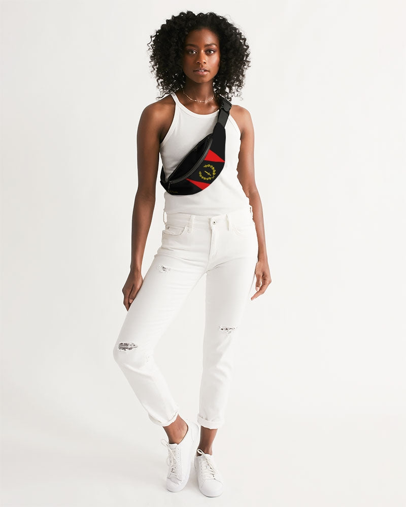 Black American Heritage Flag Crossbody Sling Bag