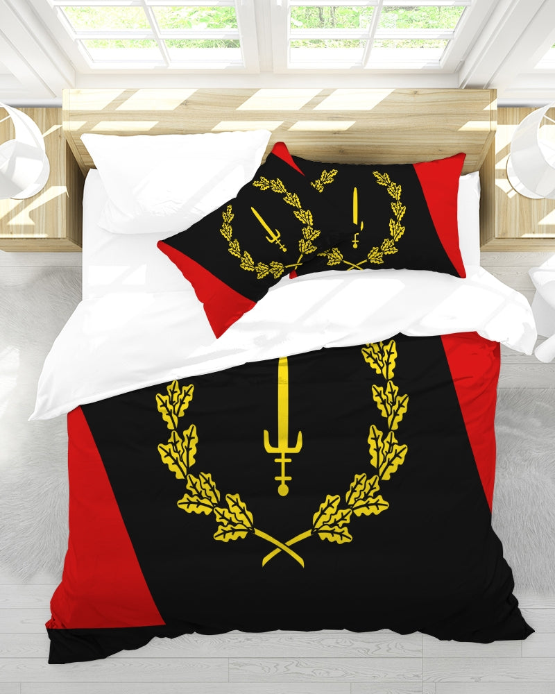 Black American Heritage Flag King Duvet Cover Set